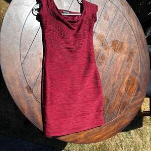 Wet Seal Red Cowl Neck Sheath Dress